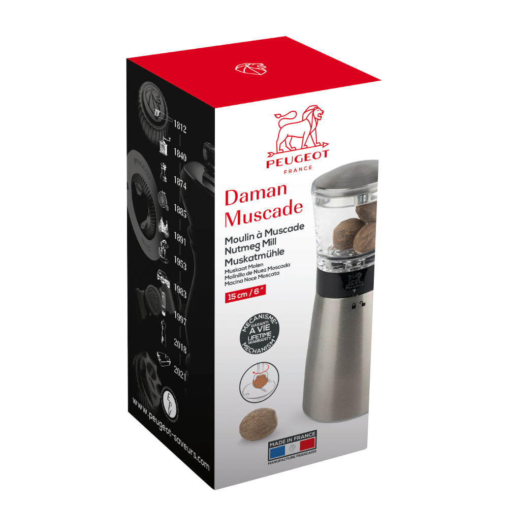 Peugeot Daman 6" Nutmeg Mill Box