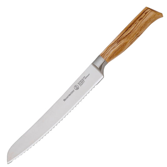 Messermeister Oliva Elite 9-inch Scalloped Bread Knife at Swiss Knife Shop