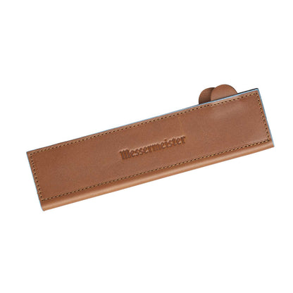 Messermeister 8.5" Leather Magnetic Edge Guard Front View