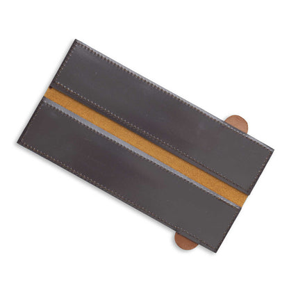 Messermeister 8.5" Leather Magnetic Edge Guard Open Inside View