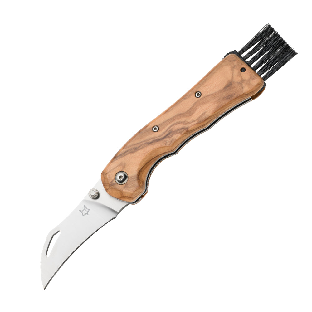 Fox Knives Spora Folding Mushroom Knife with Knife and Brush