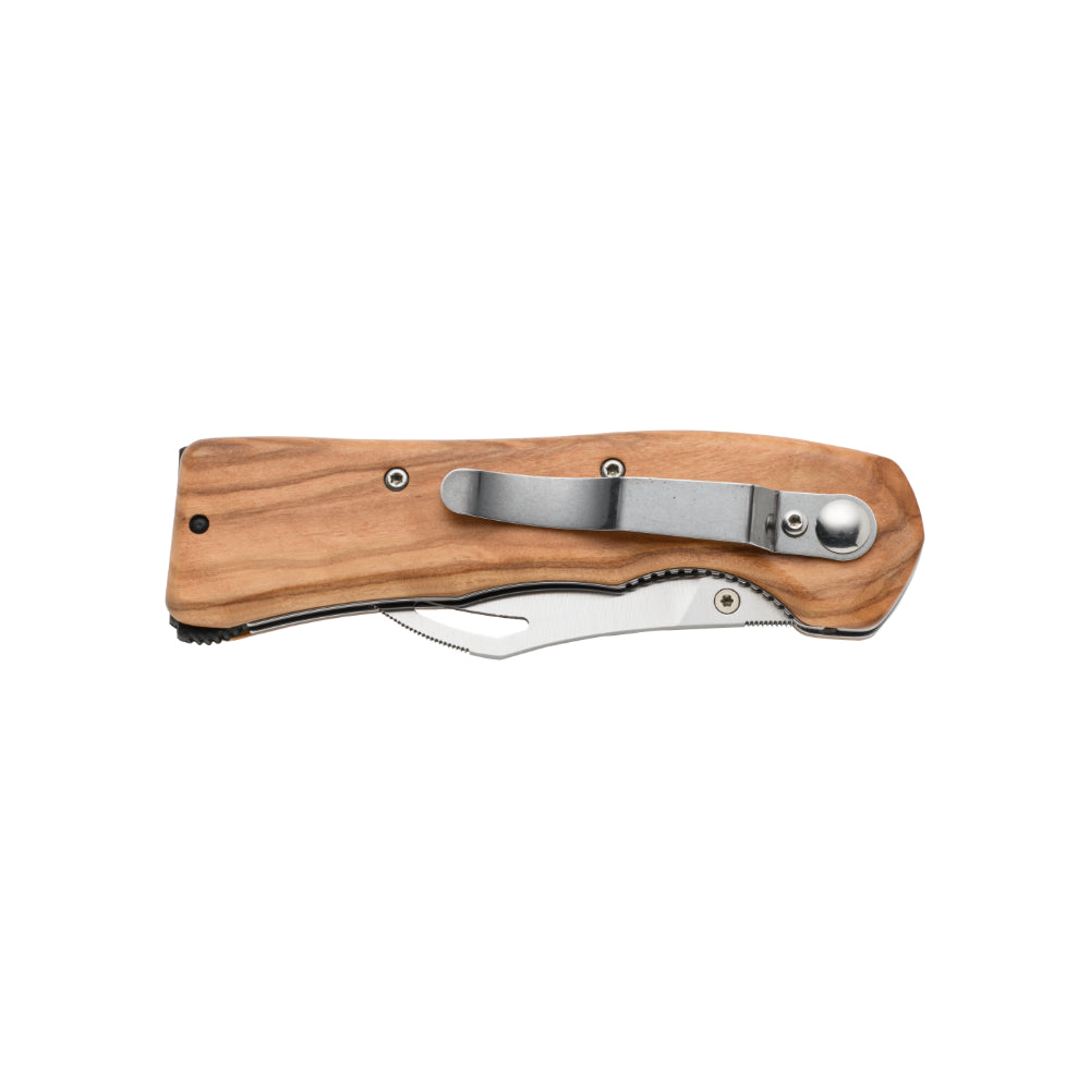 Fox Knives Spora Folding Mushroom Knife Folded Closed with Pocket Clip