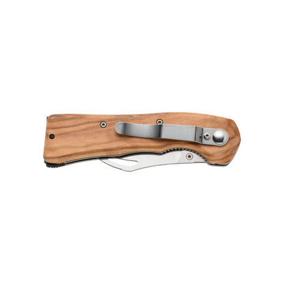 Fox Knives Spora Folding Mushroom Knife Folded Closed with Pocket Clip
