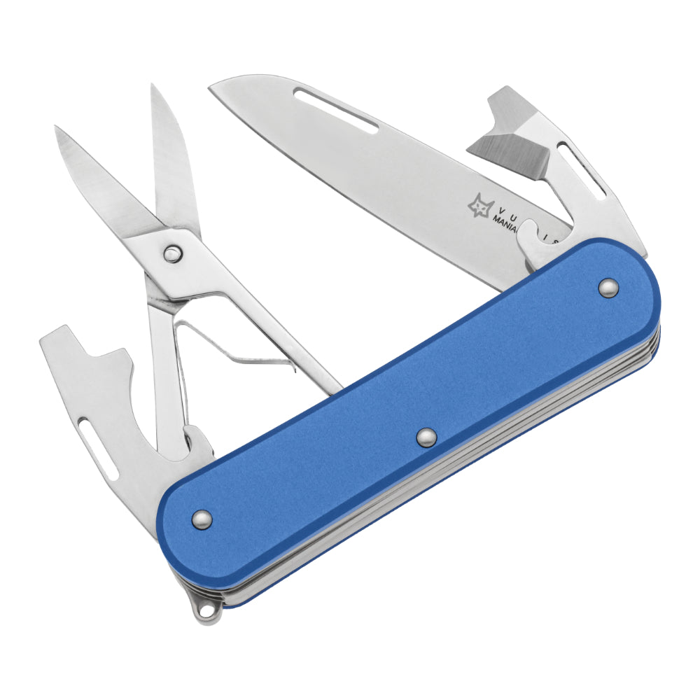 Fox Knives Vulpis 130 F4 Multi-function Pocket Knife Sky Blue