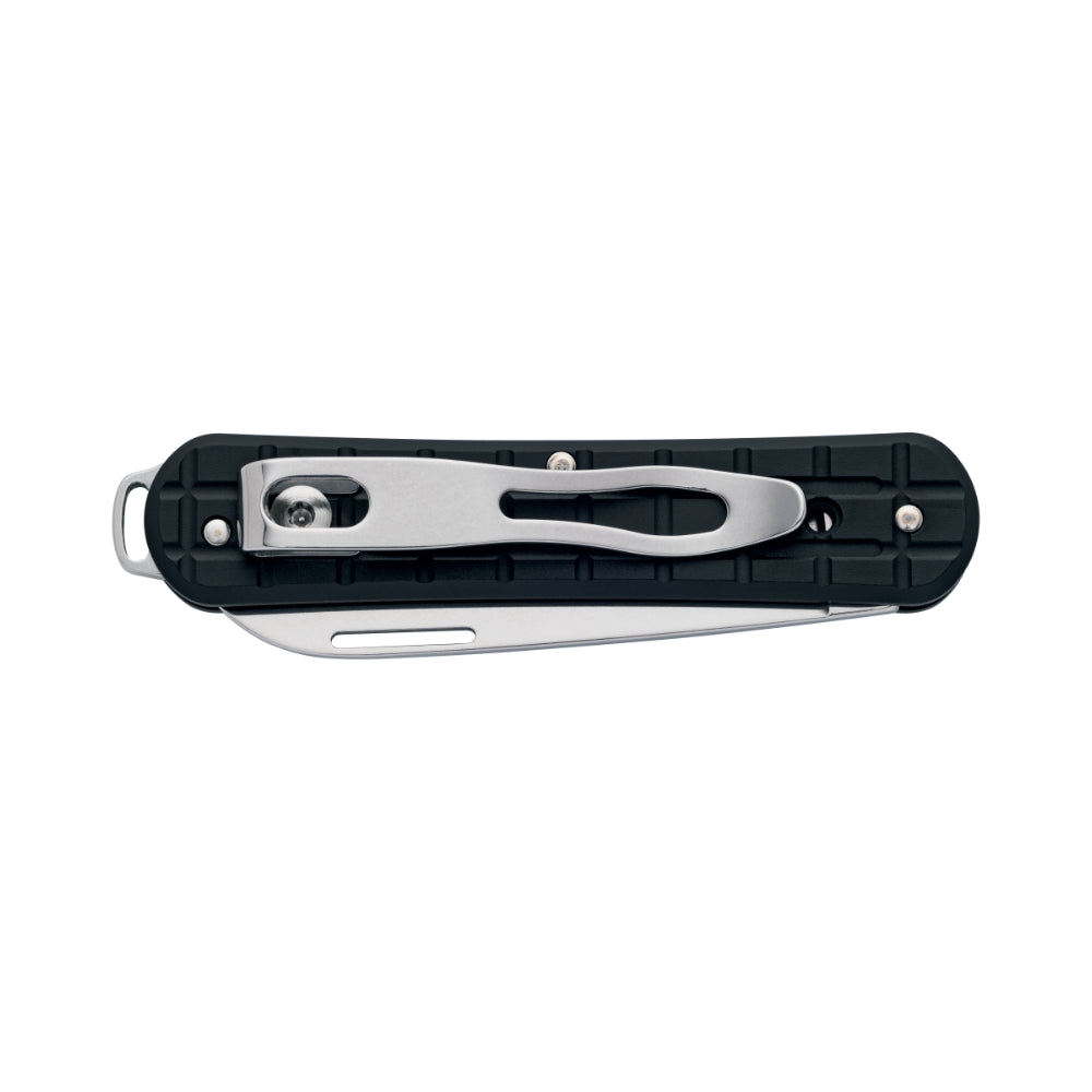 Fox Knives Vulpis 130 Grenade Pattern Folding Pocket Knife Closed with Pocket Clip