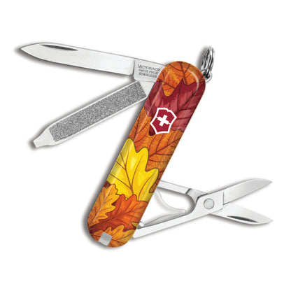 Victorinox Falling Leaves Classic SD Designer Swiss Army Knife Only at Swiss Knife Shop