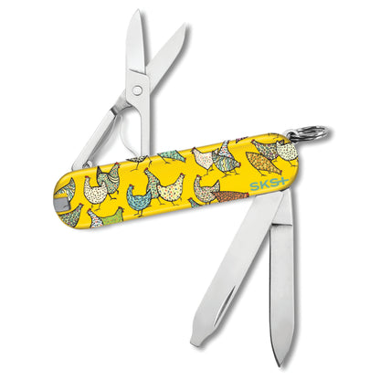Victorinox Funky Chickens Classic SD Designer Swiss Army Knife Back View
