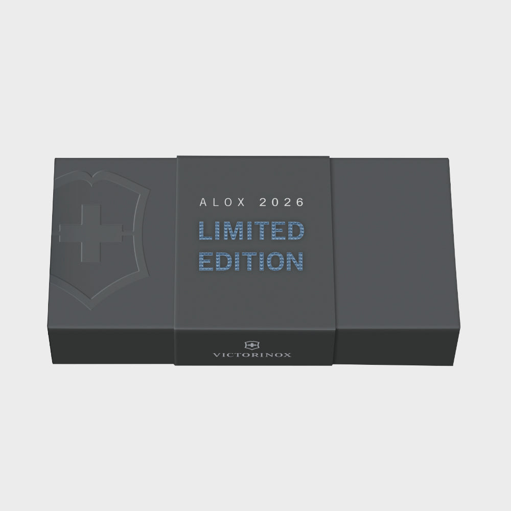 Victorinox Glacial Blue Alox 2026 Limited Edition Swiss Army Knife Presentation Box