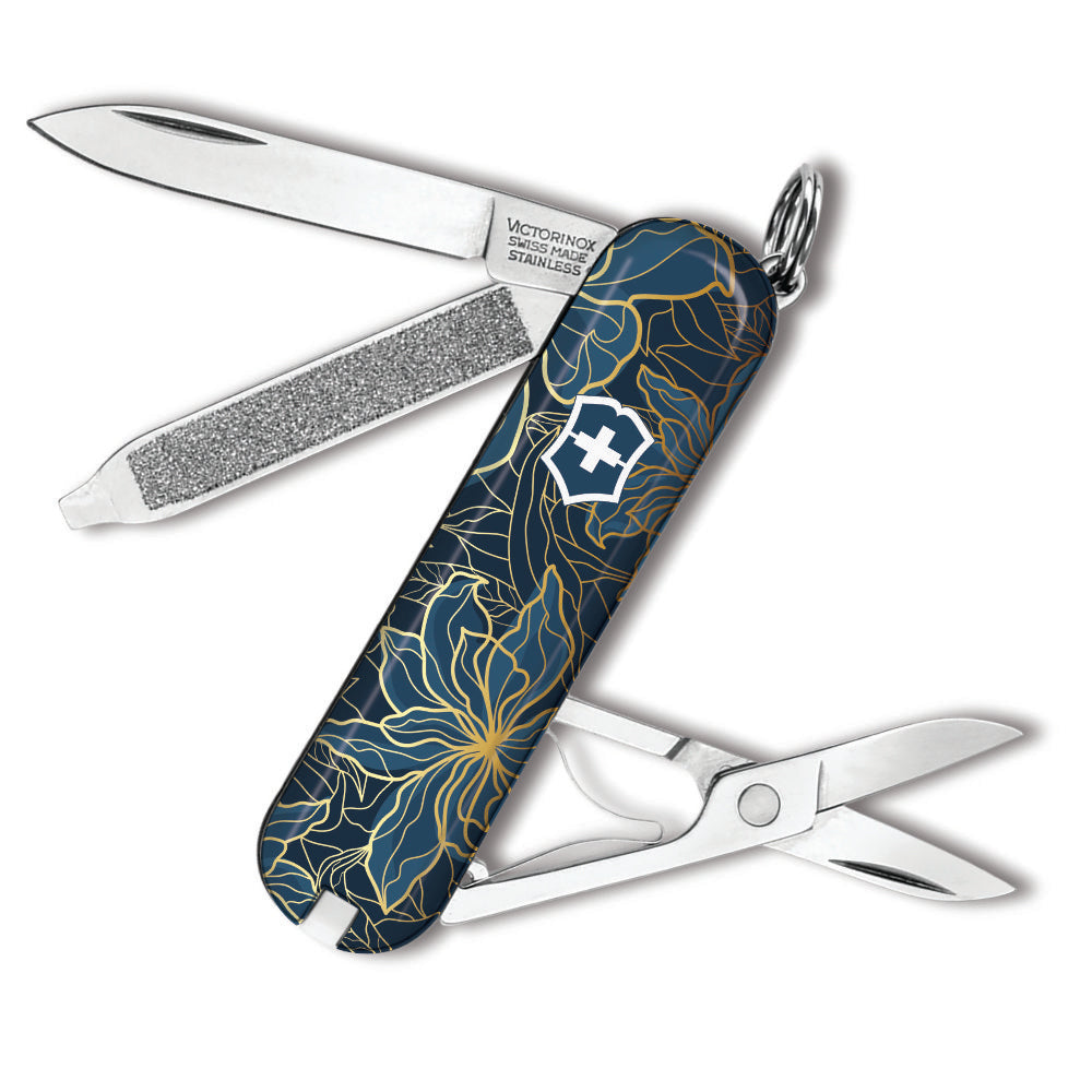 Victorinox Gilded Flowers Classic SD Designer Swiss Army Knife at Swiss Knife Shop