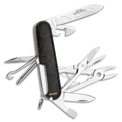 Victorinox Topographical Winter 2026-2027 Designer Deluxe Tinker Swiss Army Knife at Swiss Knife Shop