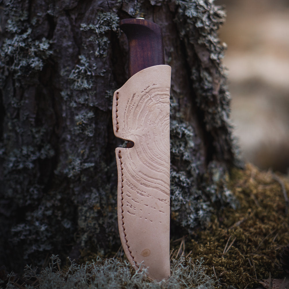 Helle Gro Outdoor Knife with Handmade Leather Sheath