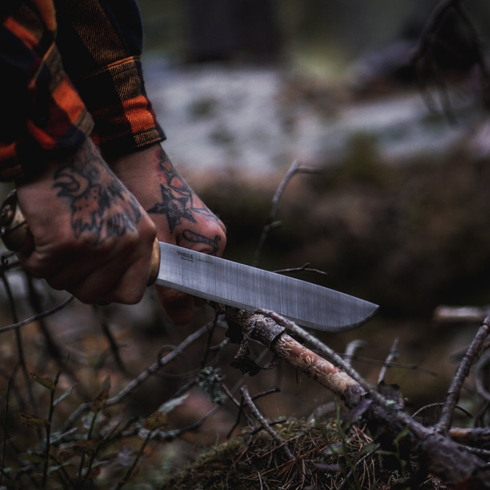 Helle Lappland Outdoor Knife for Cutting and Carving through Branches and More