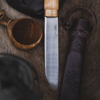 Helle Lappland Outdoor Knife Sheath and Blade Detail