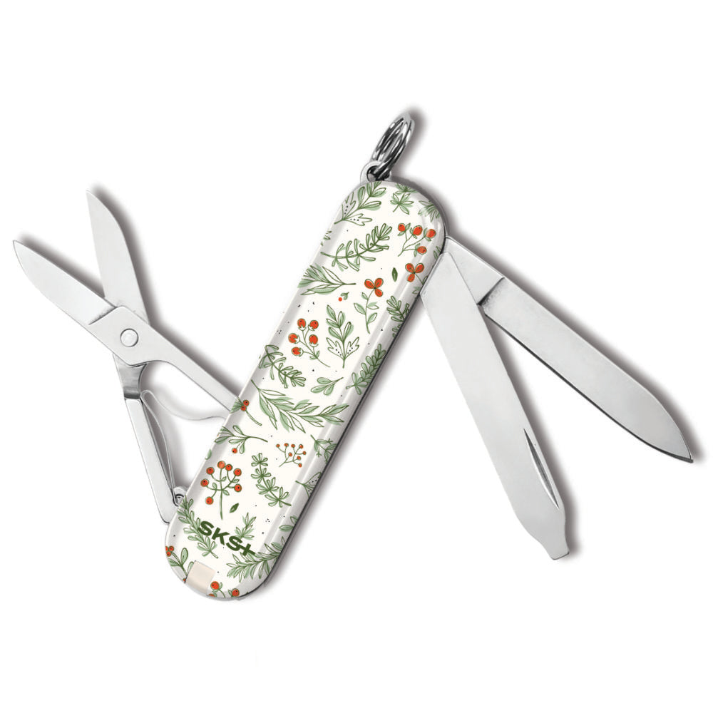 Victorinox Holiday Greens Classic SD Designer Swiss Army Knife Back