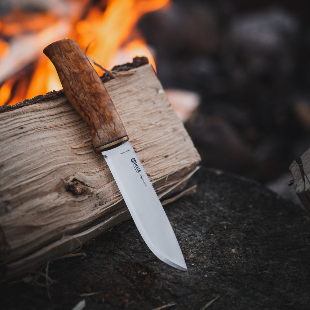 Helle Jegermester Knife with Leather Sheath at Swiss Knife Shop