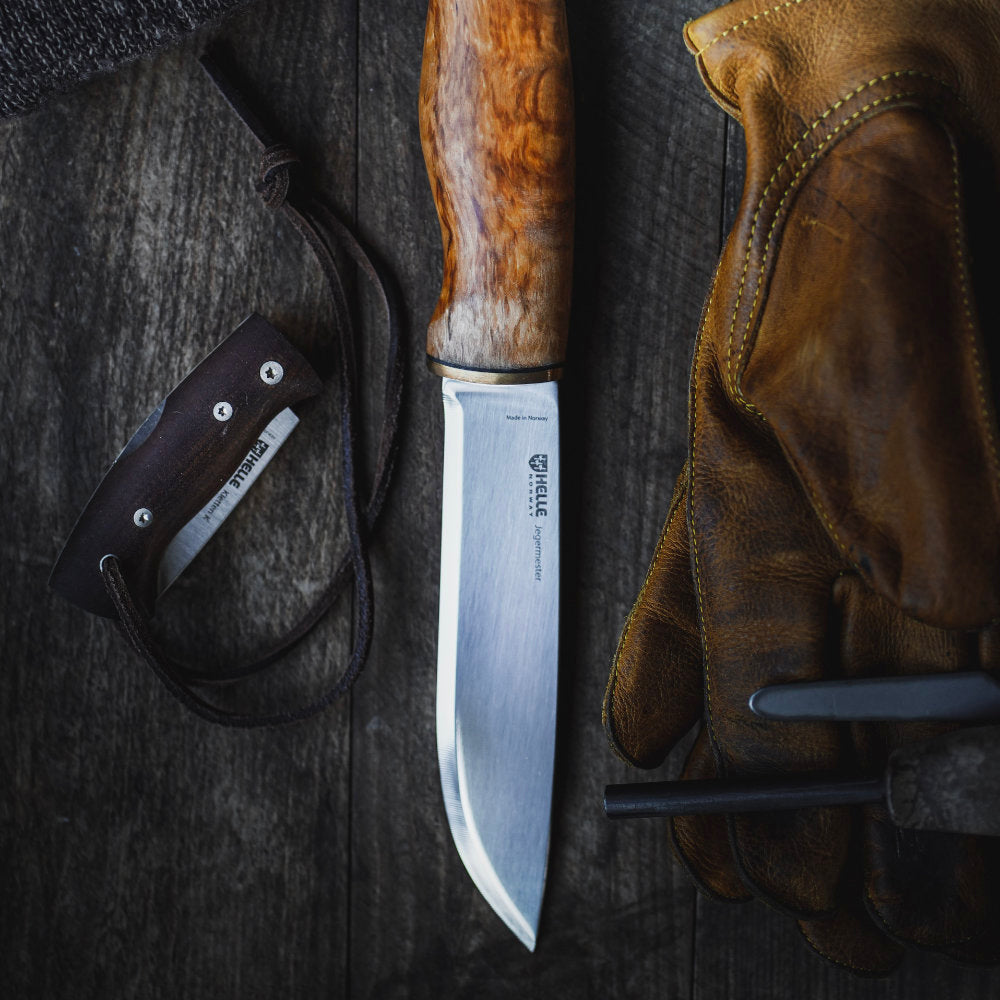 Helle Jegermester Knife with Leather Sheath at Swiss Knife Shop