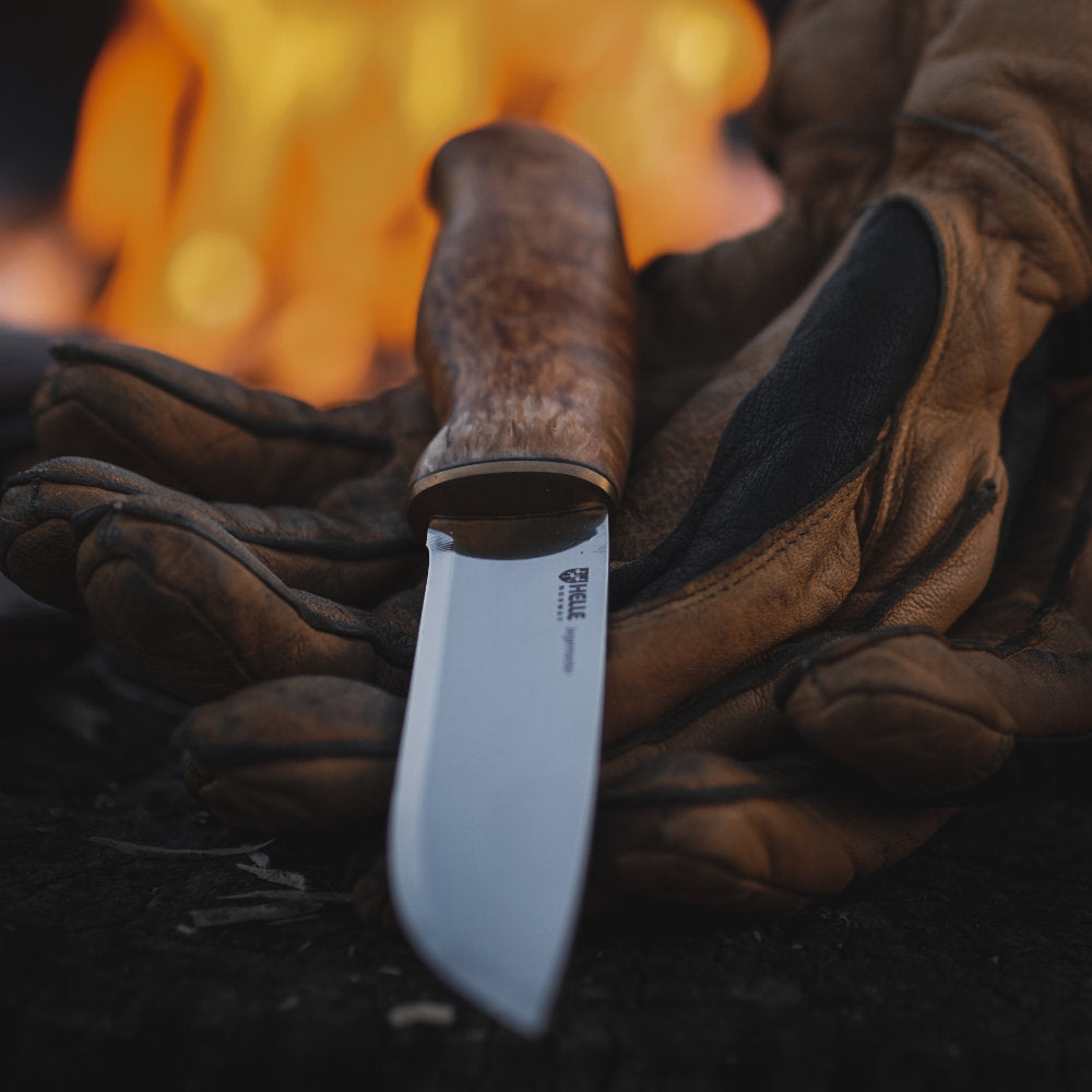 Helle Jegermester Knife with Leather Sheath at Swiss Knife Shop