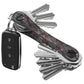 KeySmart Original Compact Key Holder, Red Forged Carbon at Swiss Knife Shop