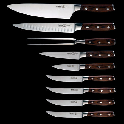 Messermeister Avanta Forged 10-Piece Knife Block Set Included Knives