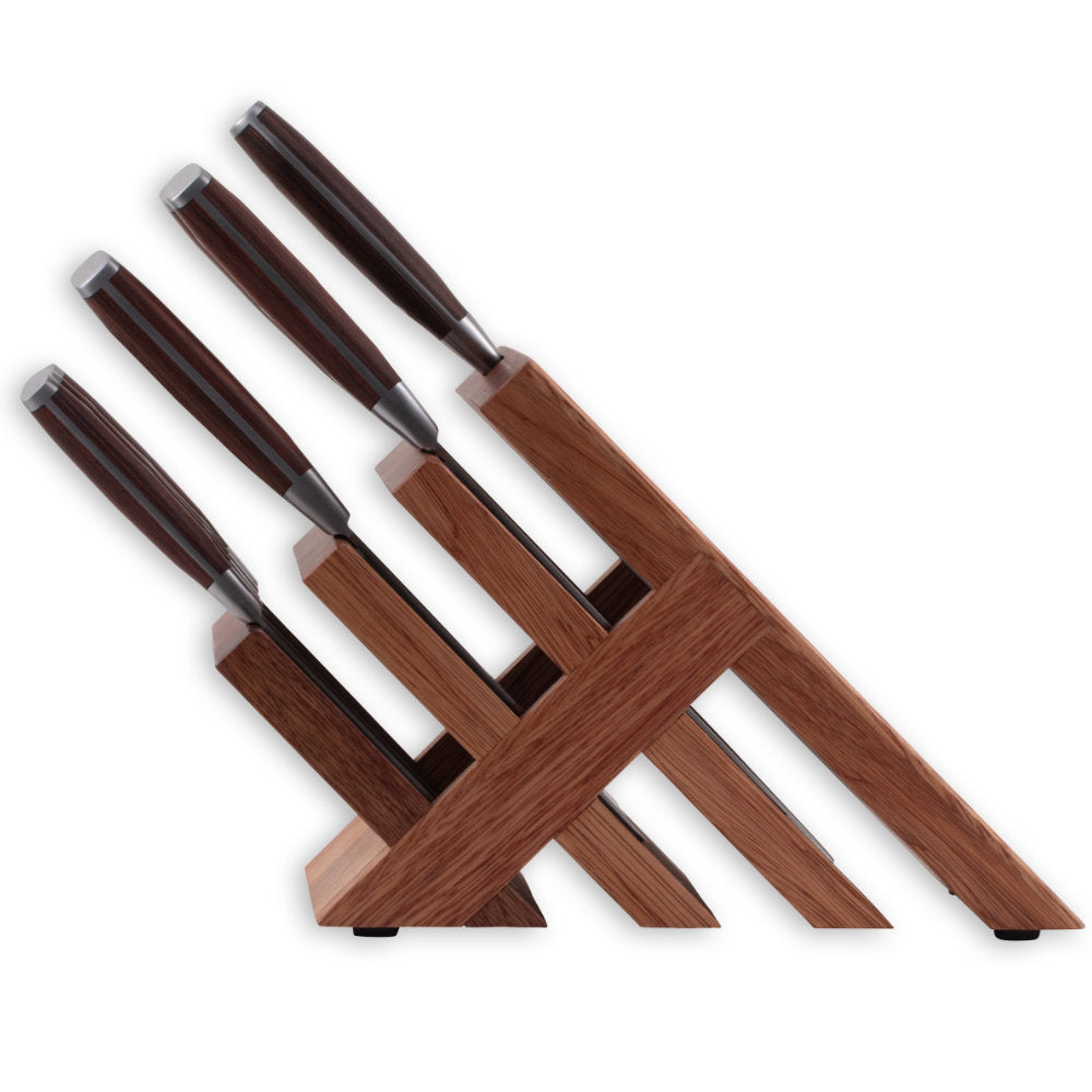 Messermeister Avanta Forged 10-Piece Knife Block Set Side View
