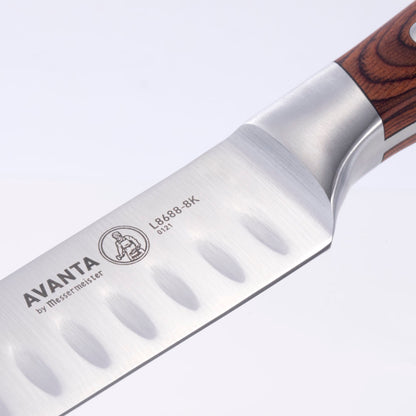 Messermeister Avanta Forged 2-Piece Kullens Carving Set Knife Bolster Detail