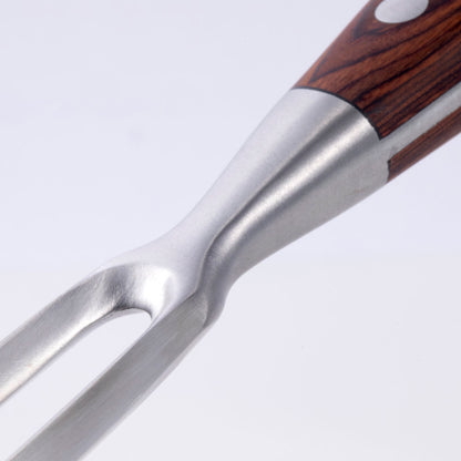 Messermeister Avanta Forged 2-Piece Kullens Carving Set Carving Fork Detail