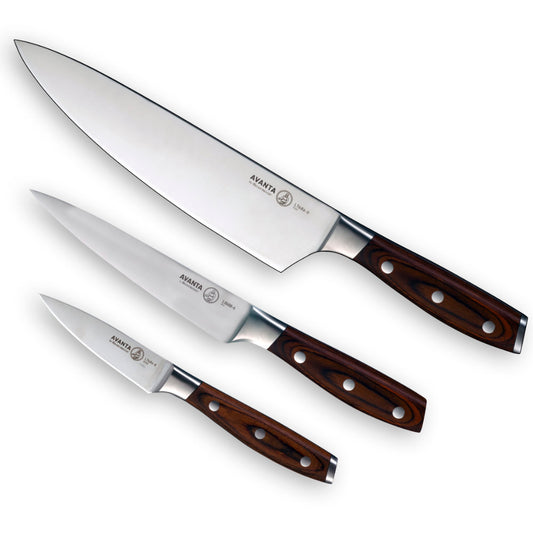 Messermeister Avanta Forged 3-Piece Starter Knife Set at Swiss Knife Shop