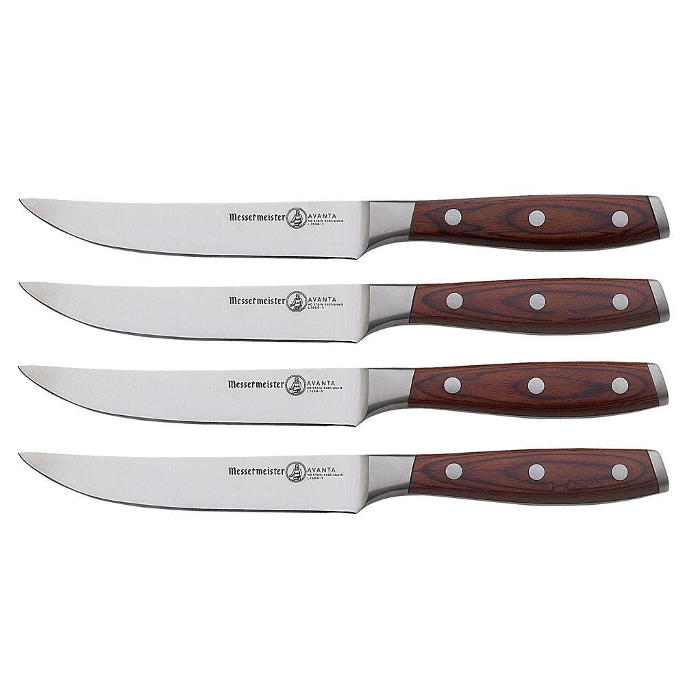 Messermeister Avanta Forged 4-Piece Steak Knife Set