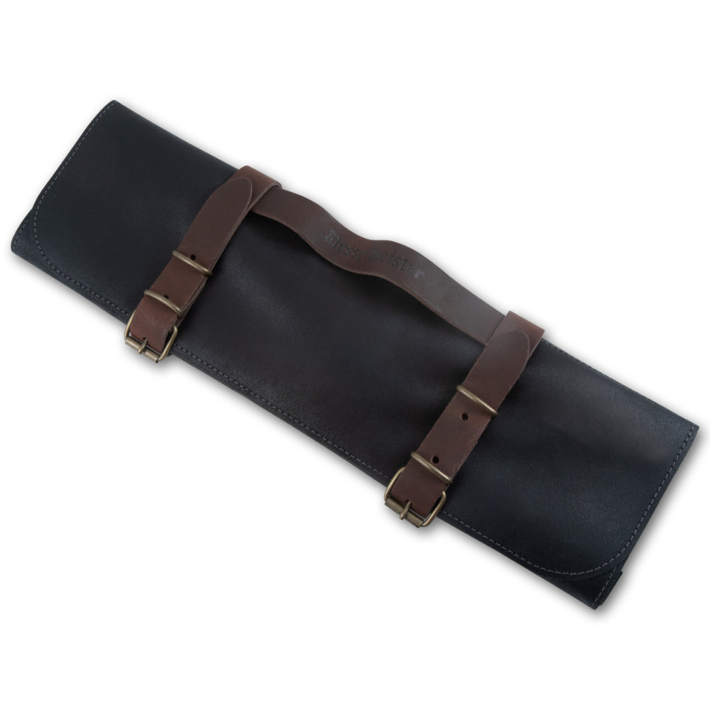 Messermeister Vintage Leather 7-Slot Knife Roll