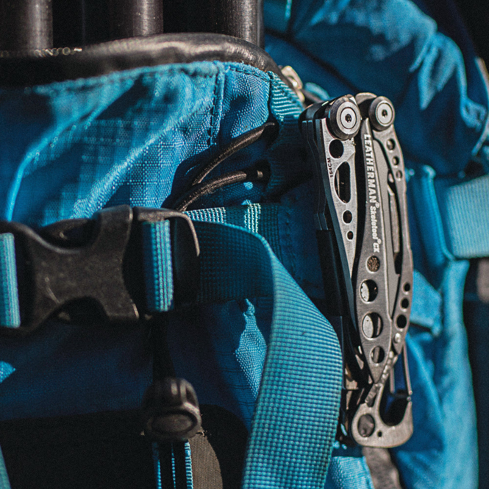 Leatherman Skeletool CX Multi-Tool Clips to Your Backpack