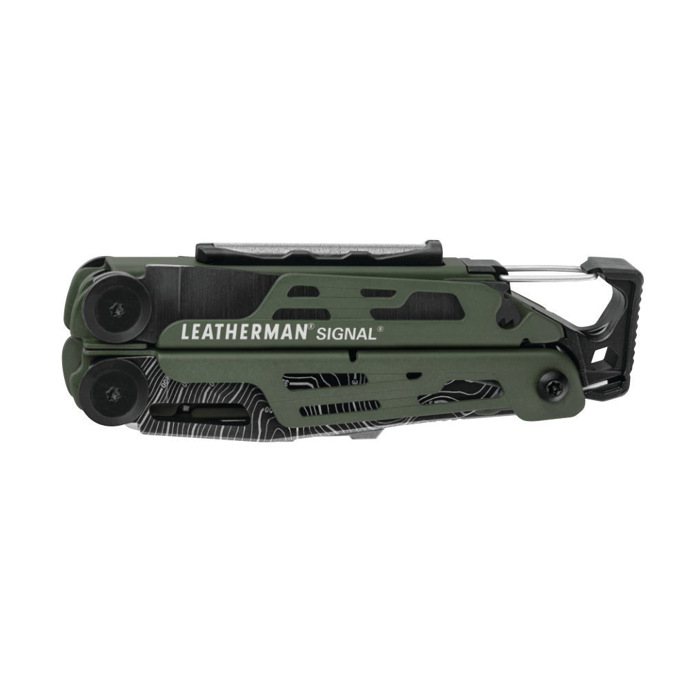 Leatherman Signal Green Topo Pliers Multi-tool Closed