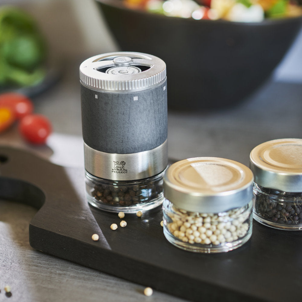 Peugeot Maestro Pepper Mill with 3 Pepper Varieties Gift Set