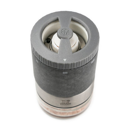 Peugeot Maestro Zirlion 4" u'Select Salt Mill Gift Set with u'Select Grind Adjustments