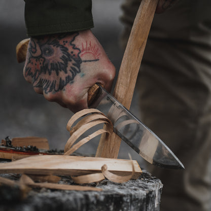 Helle Nord Outdoor Knife for Carving and Creating Feather Sticks