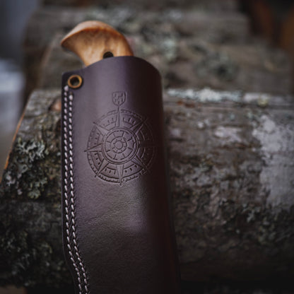 Helle Nord Outdoor Knife Sheath with Compass Rose Embossing