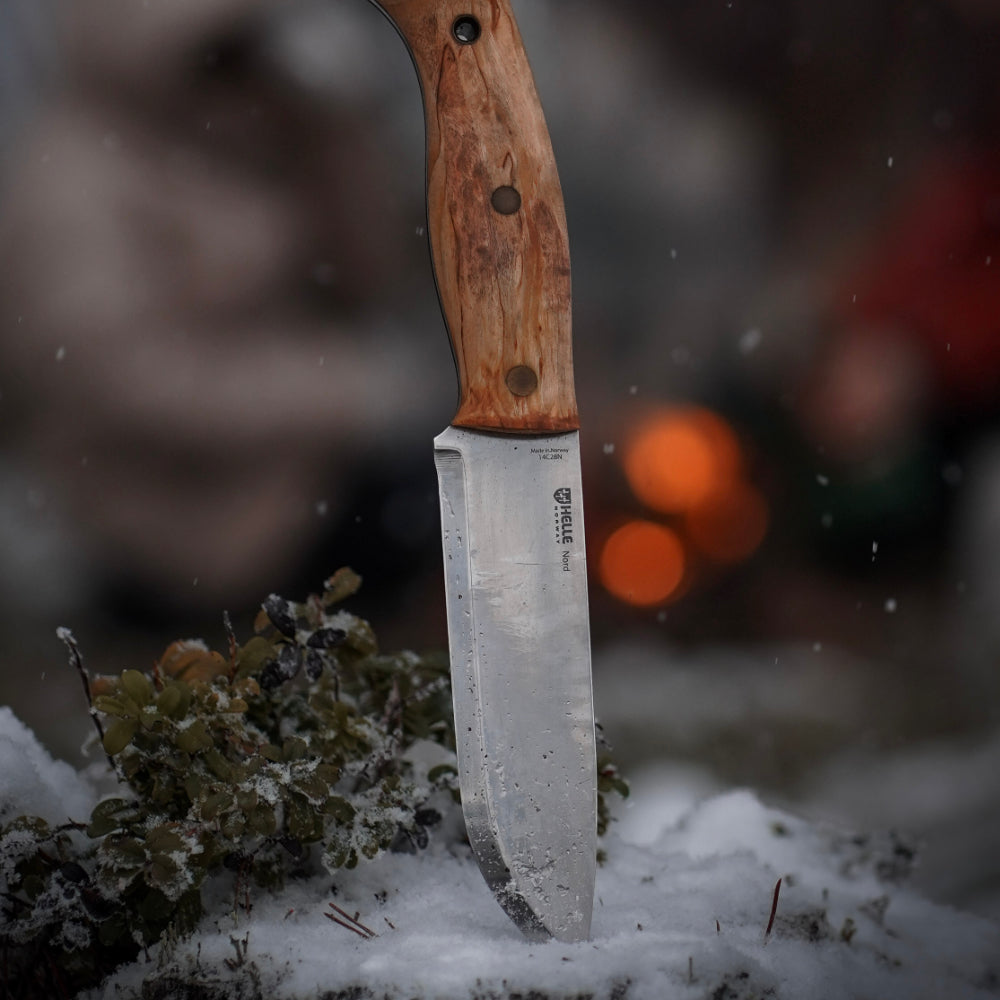 Helle Nord Outdoor Knife with Leather Sheath at Swiss Knife Shop