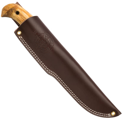 Helle Nord Outdoor Knife in Genuine Leather Belt Sheath