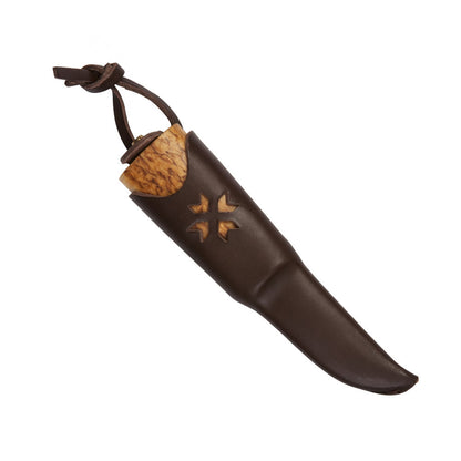 Helle Nying Outdoor Knife with Leather Sheath at Swiss Knife Shop