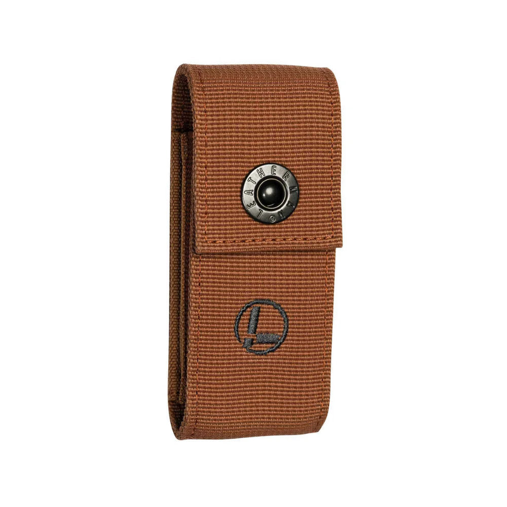 Leatherman Medium Burnt Sienna Nylon Belt Sheath with Snap Closure
