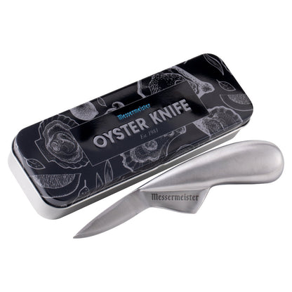Messermeister Oyster Knife with Vintage Tin