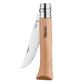 Opinel No.12 Serrated Camp Cooking Stainless Steel Folding Knife Partially Open