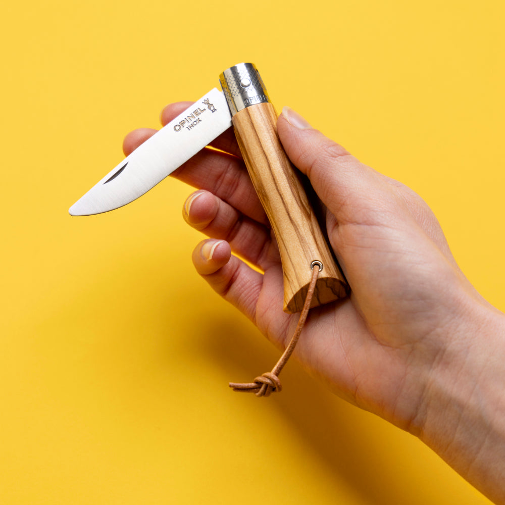 Opinel neo6 Everyday Carry Folding Knife with Olive Wood Handle is Compact and Light