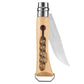 Opinel No.10 Corkscrew Stainless Steel Folding Knife with Bottle Opener Partially Open Blade