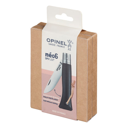 Opinel neo6 Everyday Carry Folding Knife with Ebony Handle with Magnetic Gift Box