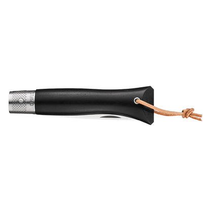 Opinel neo6 Everyday Carry Folding Knife with Ebony Handle Folded Closed for Easy Carry