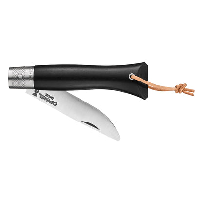 Opinel neo6 Everyday Carry Folding Knife with Ebony Handle Partially Open
