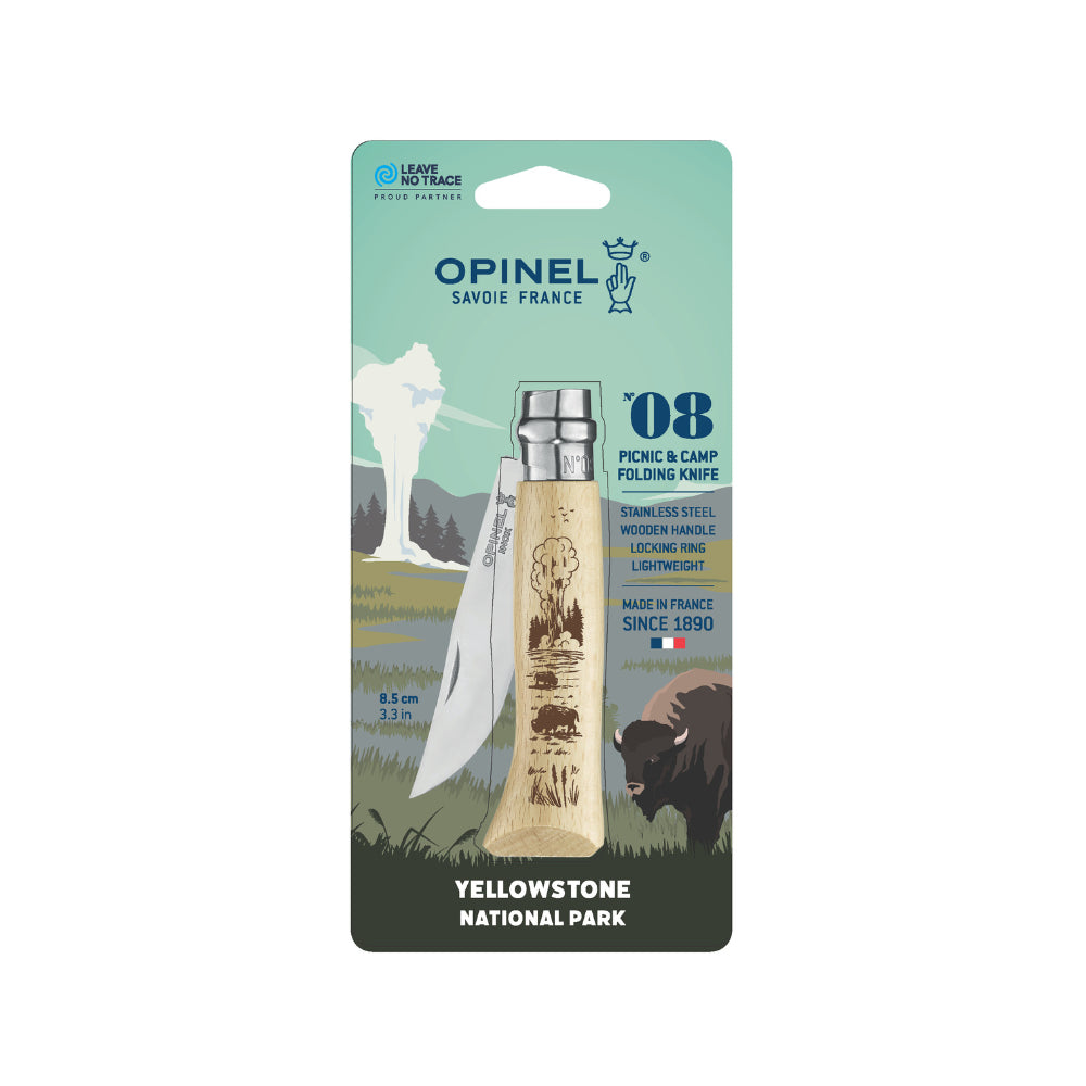 Opinel No.08 Yellowstone National Park Folding Knife Packaging