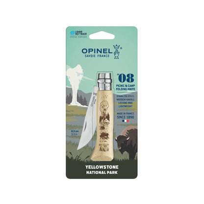 Opinel No.08 Yellowstone National Park Folding Knife Packaging
