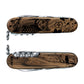 Victorinox Personalized Owl Huntsman Hardwood Walnut Designer Swiss Army Knife with Engraving Area