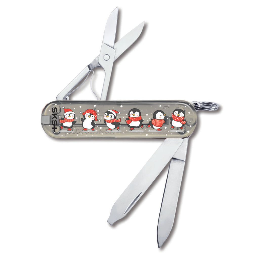 Victorinox Penguins on Ice Classic SD Designer Swiss Army Knife Back View
